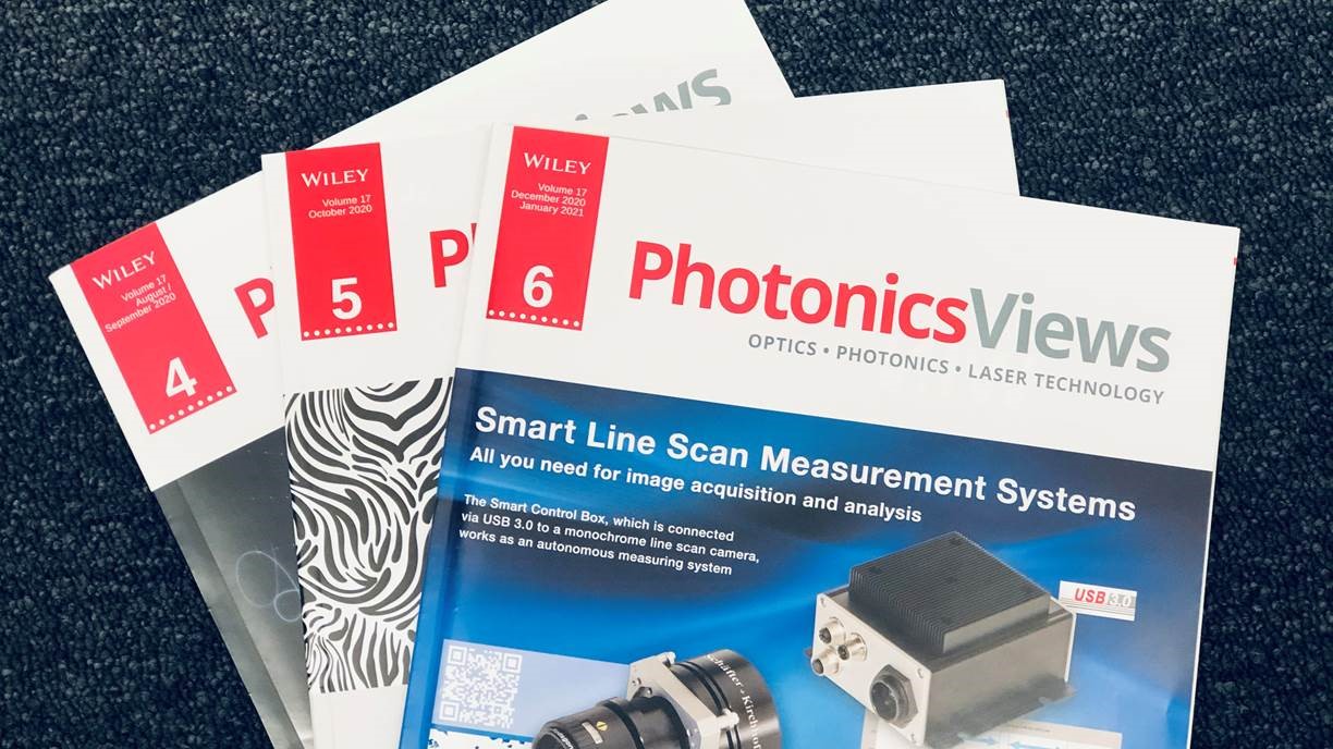 Foto Titelseiten der Zeitschrift PhotonicsViews